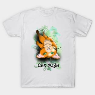 Cat yoga shavasana T-Shirt